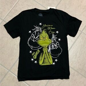 Grinch Stole Christmas Jr. Graphic Black Short Sleeve T- shirt “ You're a One”